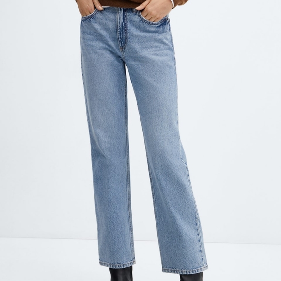 Mango Straight Lightwash Jeans - Picture 1 of 3
